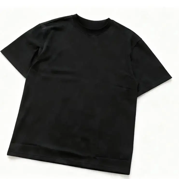 Left Side Embroidered with Three Vertical Lines, Different Color Neckline, Embroidered with Three Vertical Lines, Six-Color Short Sleeves 66032011