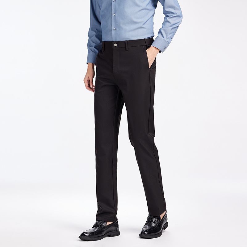 Spring and Autumn Casual Pants for Men, New Spring Style, Young Business High-End Suit Pants, Loose Straight-Leg Drapey Long Pants for Men