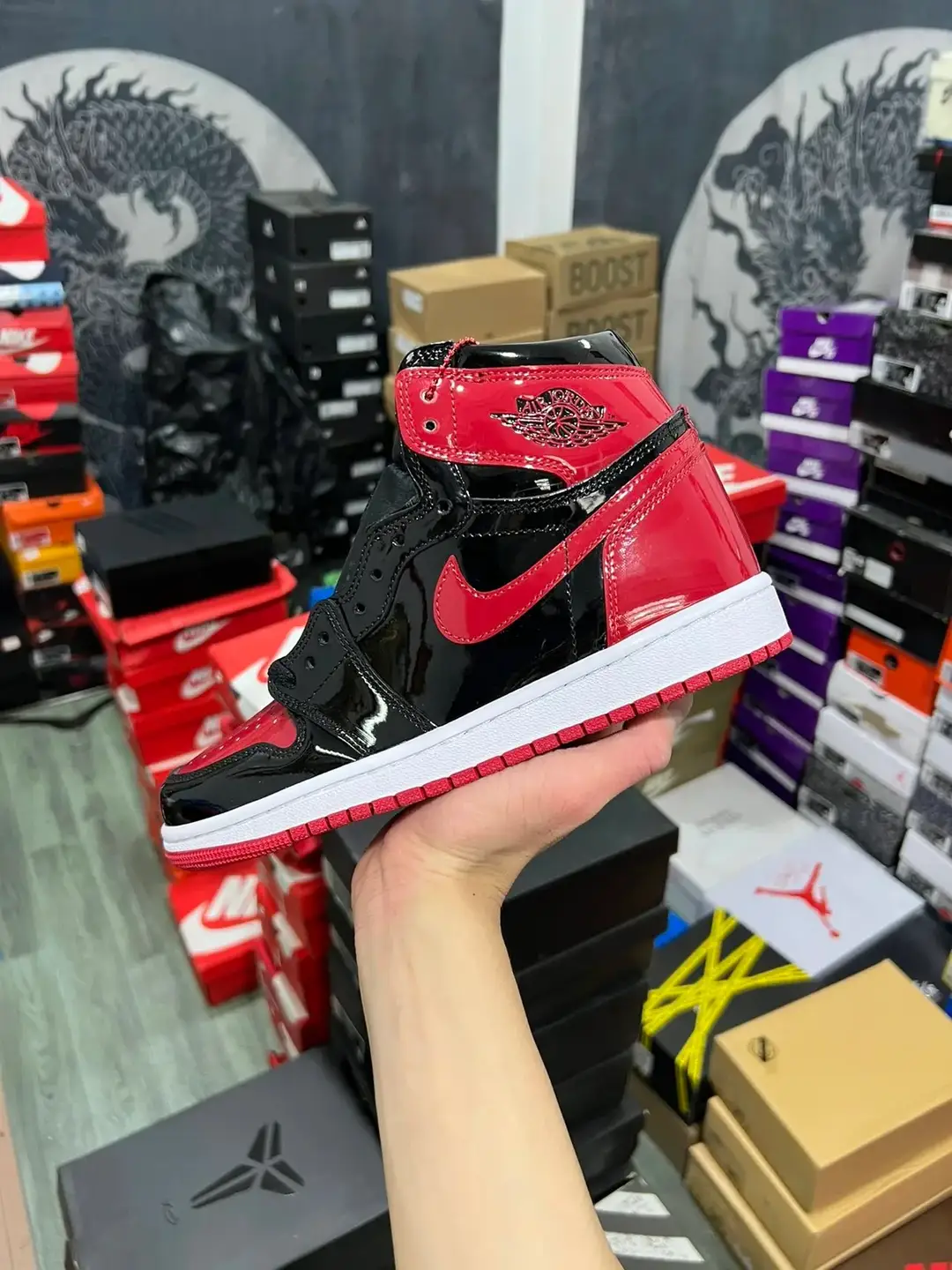 Air Jordan 1 High OG Bred Patent