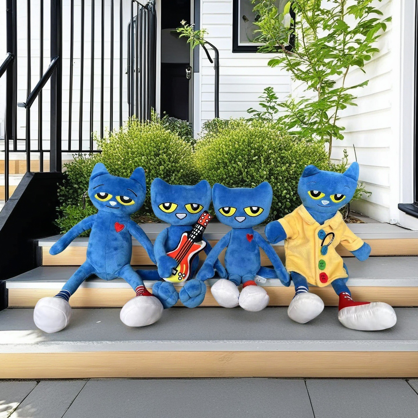 Cross-Border Popular Pete the Cat Hand Puppet Pete the Cat Plush Toy Doll Early Childhood Education Picture Book Doll