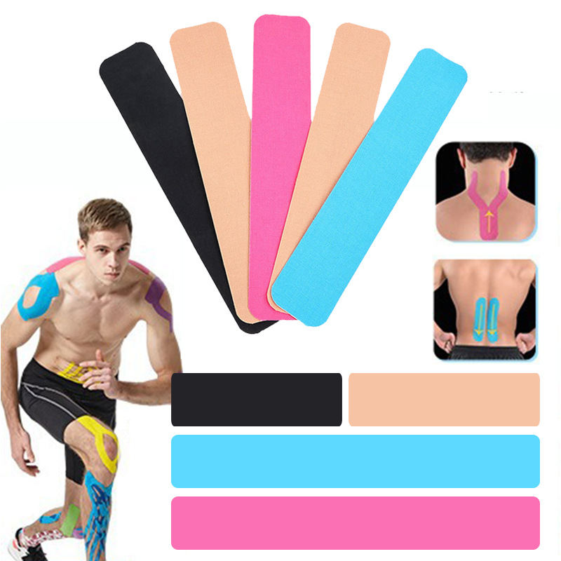 Factory Pre-Cut Long Strips of Special-Shaped Sports Therapy Muscle Patches, Breathable Shoulder, Leg, and Elbow Muscle Patches, Colorful Muscle Patches