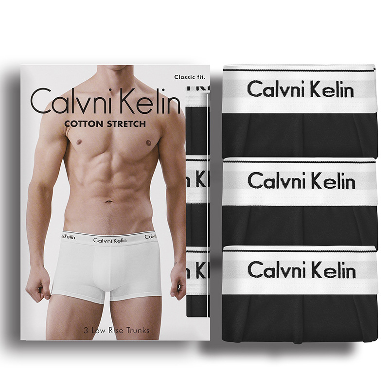 Men's Cotton Boxer Briefs, Large Size, Red, Gift Box of 3 Pairs, for the Year of Birth Foto QC de 1688 na Qualit.ly