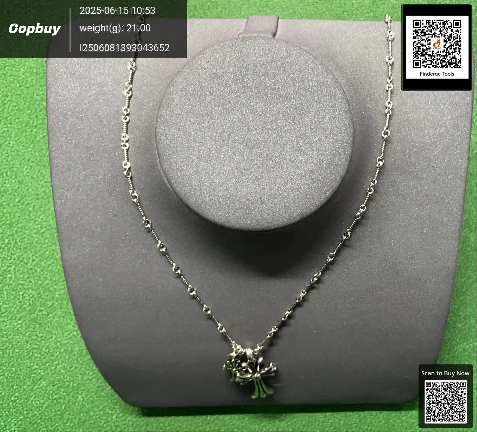 Croton new style diamond double cross necklace vintage couple sweater chain pear same style jewelry all-match hot girl