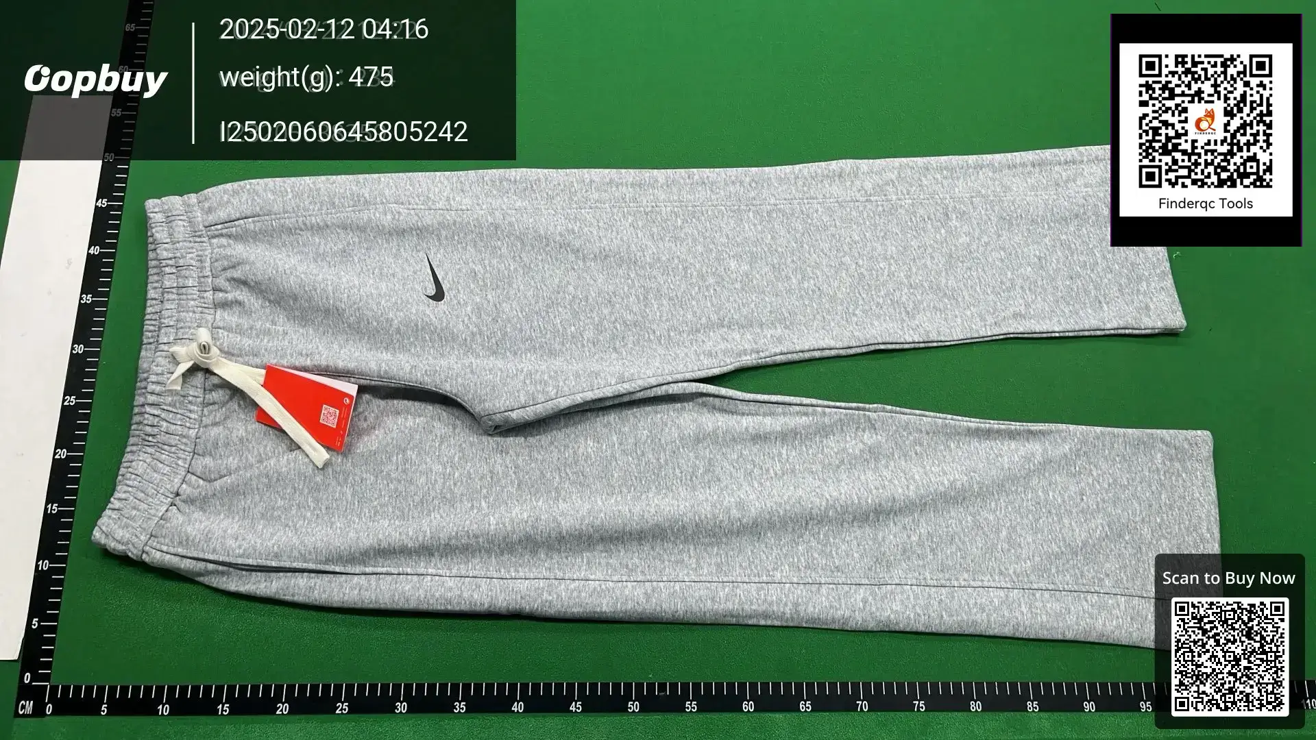 Nike Men's Grey Fleece-Lined Sweatpants