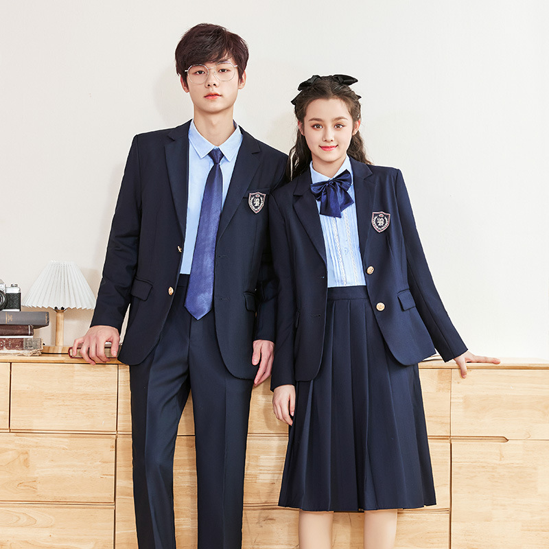 Suit suit JK Uniform Japanese Style College Style Girl's Pleated Skirt Slim Look Korean Style Western Style Salt Style High-end Sense Jacket