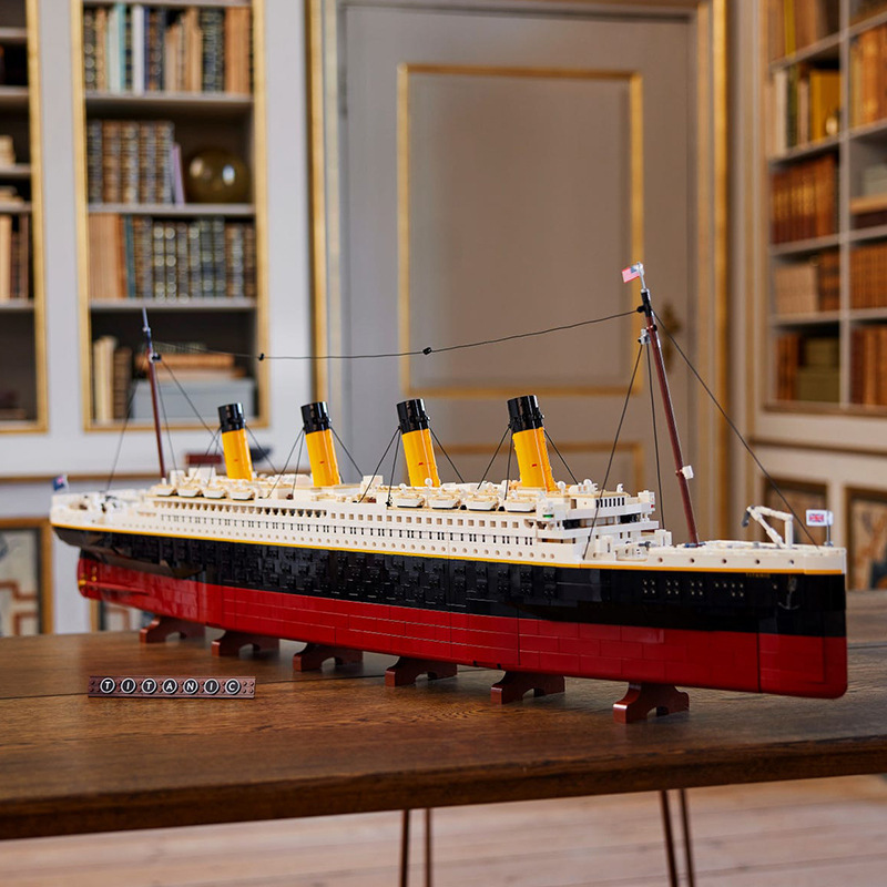 Cross-Border Kk8998 Titanic 82996 Large Ship 77000 Assembled 99023 Building Block Toys 68036 Foto QC de 1688 na Qualit.ly