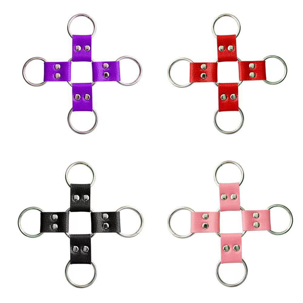 SM set accessories O-shaped cross handcuffs flirting binding restraint sex toys factory spot wholesale
