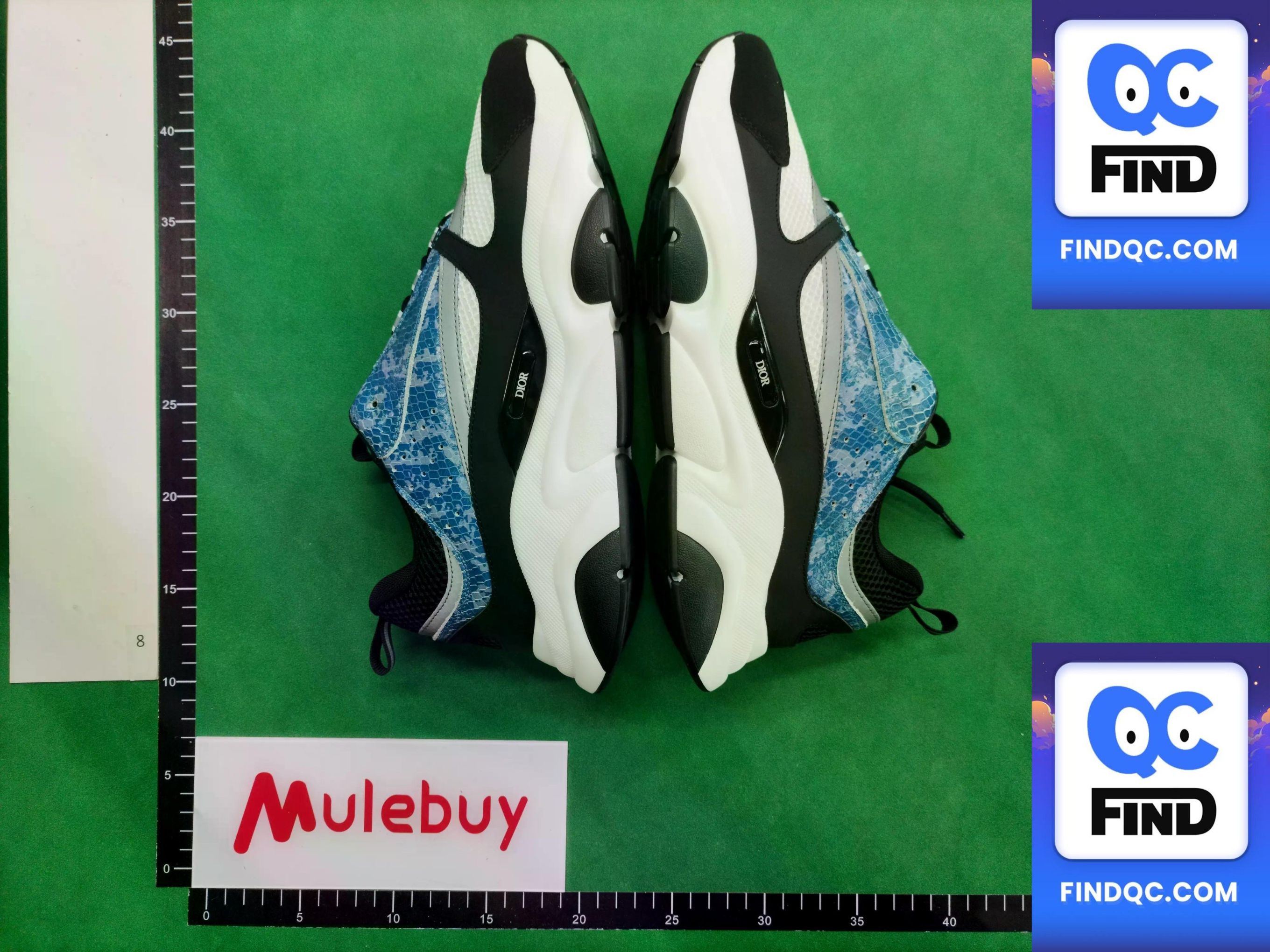 Dior B22 White Blue Camo QC