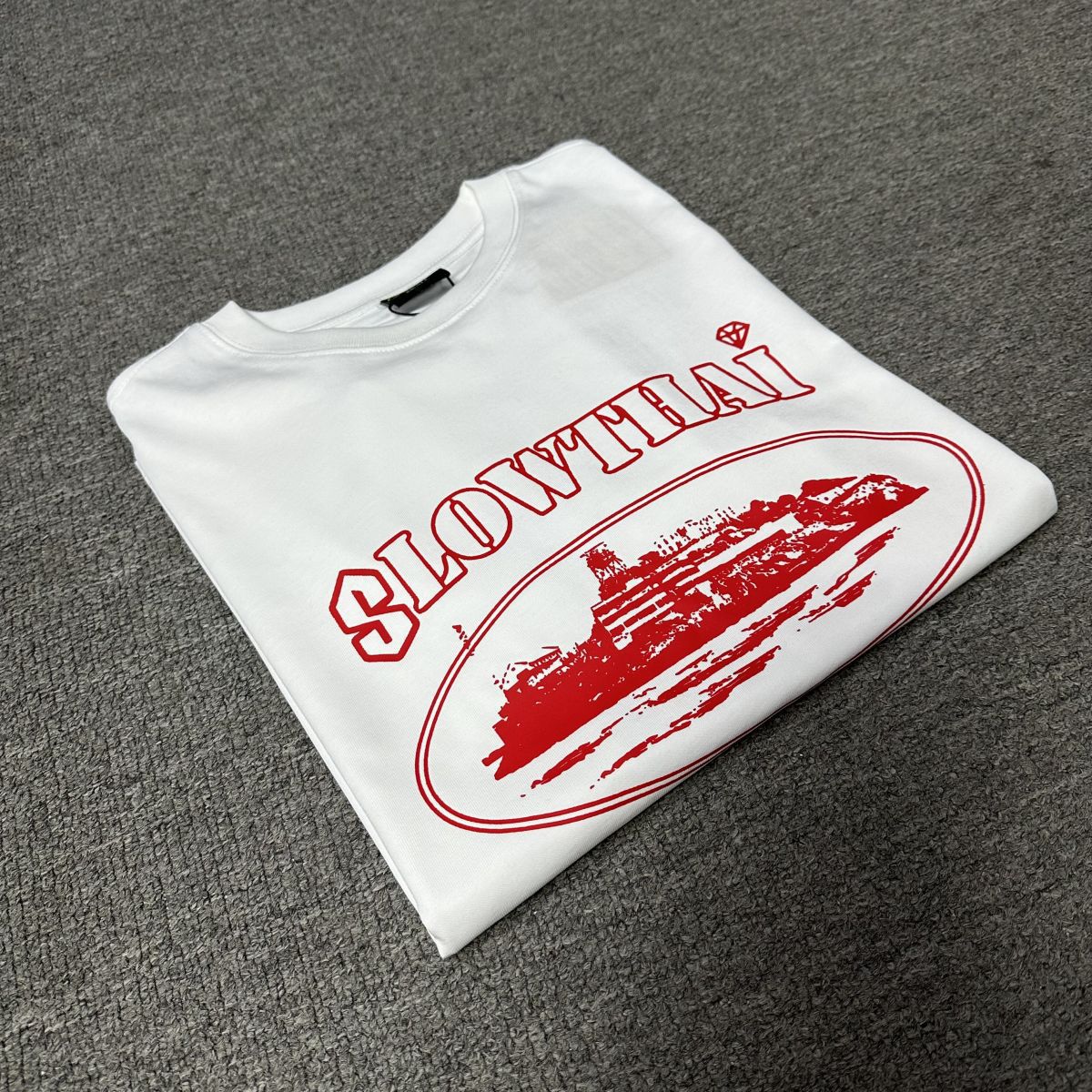 American Street Fashion Brand Sailboat Short-Sleeve T-Shirt Special Edition Casual Loose Round Neck Retro Trend