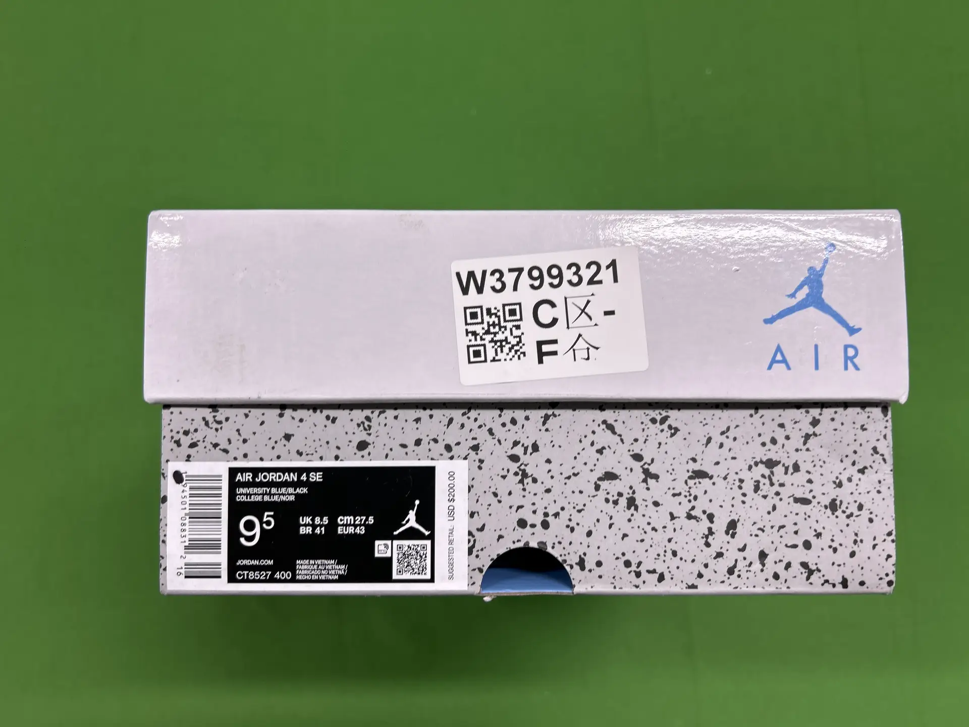 AIR JORDAN 4 SE UNIVERSITY BLUE/BLACK COLLEGE BLUE/NOIR