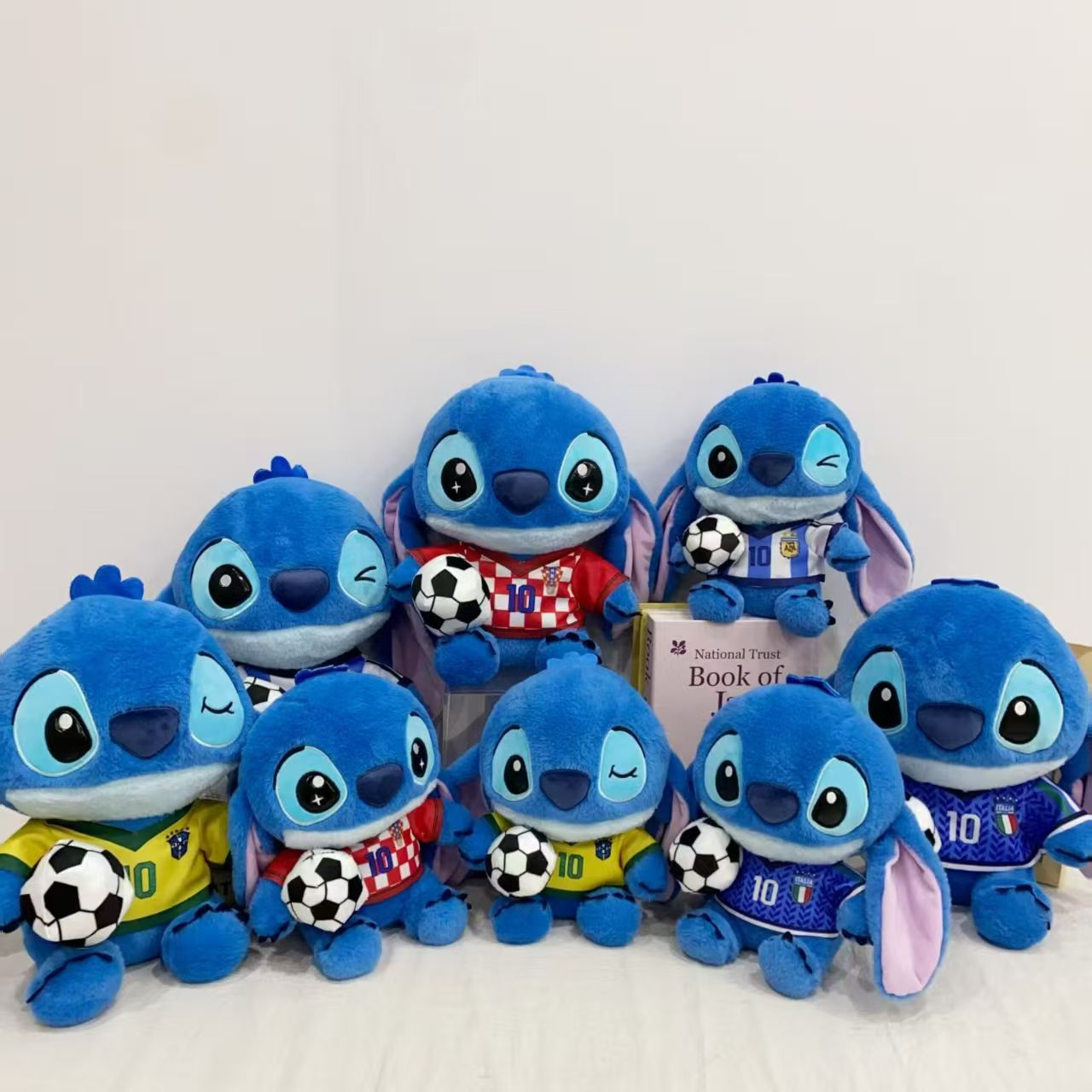 World Cup Stitch Plush Toy Doll, Stitch Stuffed Animal, Children's Comfort Pillow, Creative Birthday Gift