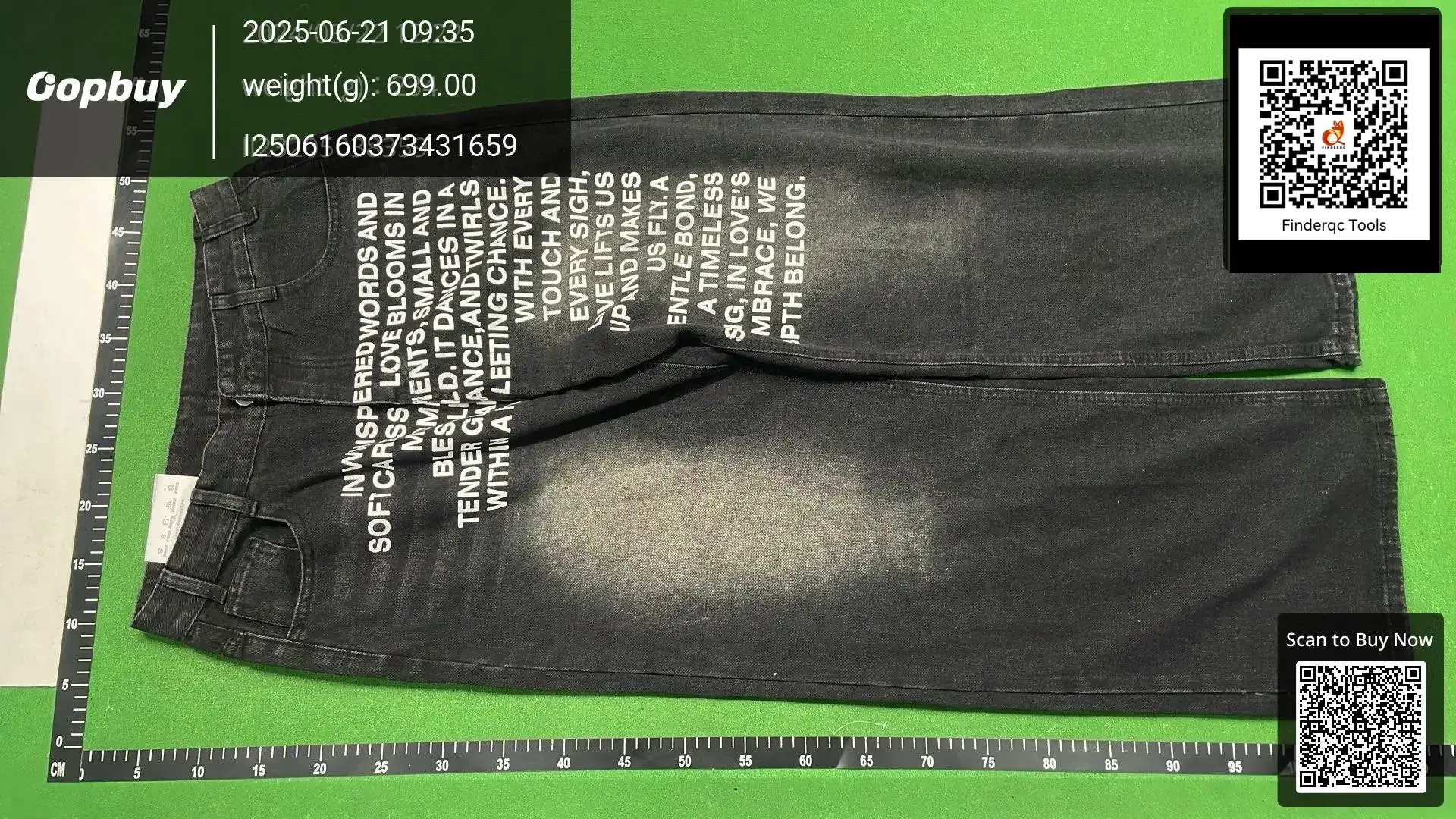 2025 Amazon European and American Cross-Border Street American Retro Hip-Hop Loose Baggy Letter Print Jeans for Men