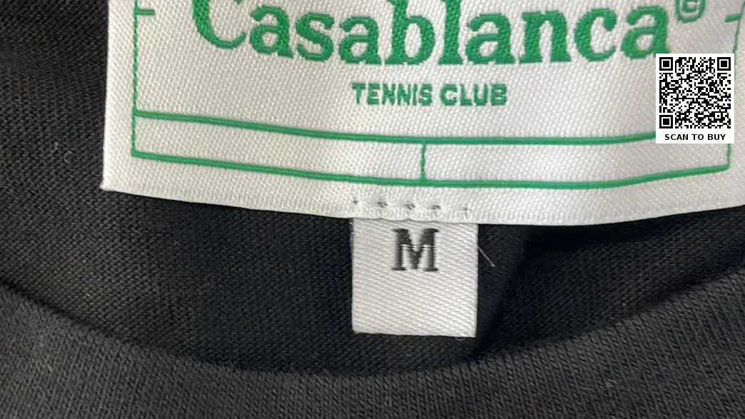 Foreign Trade Men's Long-Sleeved Clothing, Niche Supply, 2025 Summer New Style, Casablanca Logo Printed Short-Sleeved T-Shirt QC