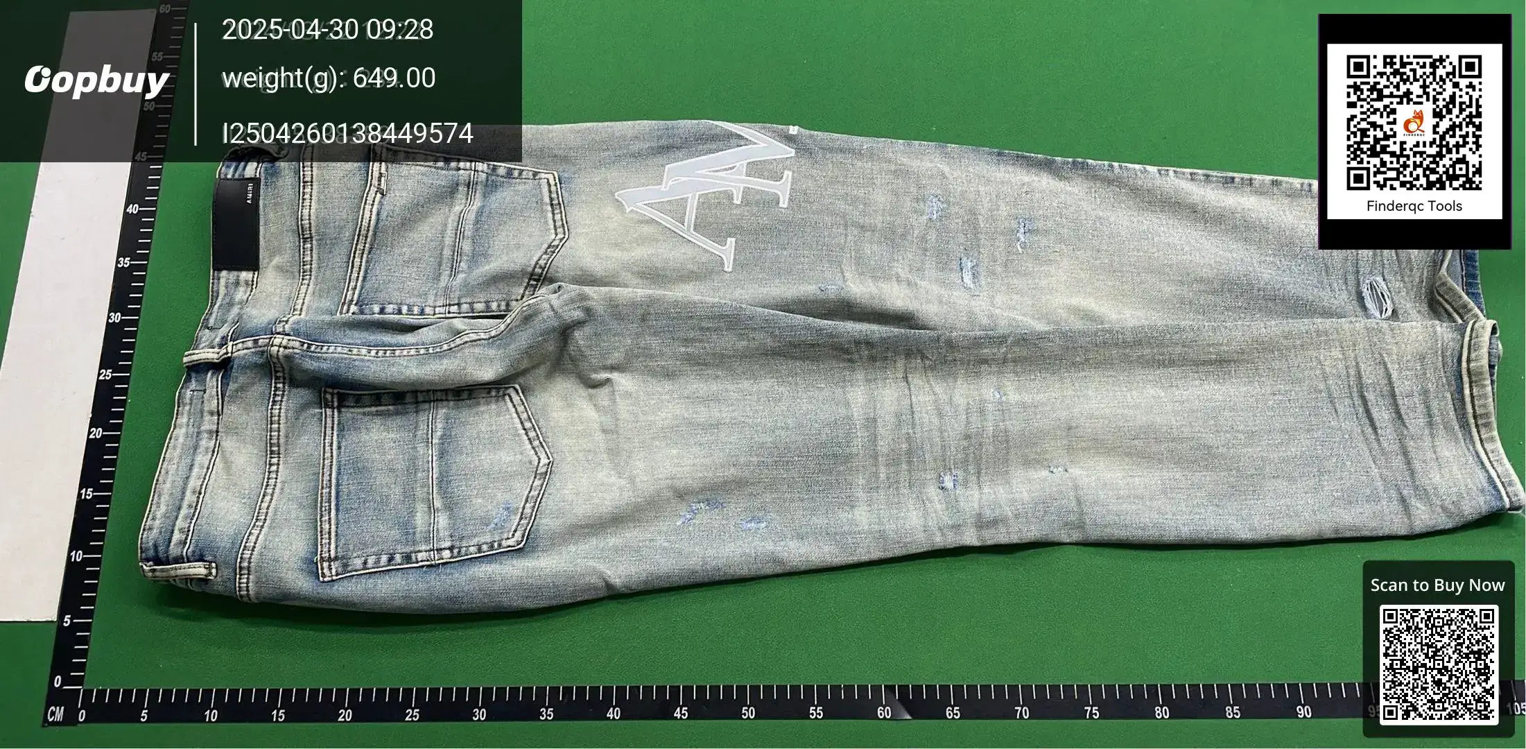 Cross-border wholesale purple American high street hole patch trend retro straight amiri Denim pants brand