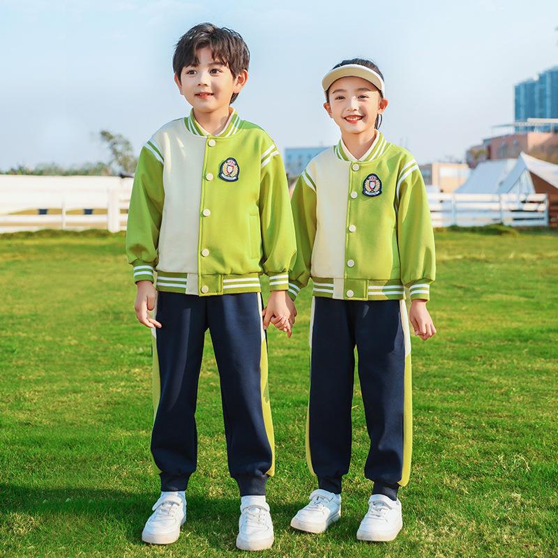 Baseball Uniforms, Elementary School Uniforms, Spring and Autumn Style Suits, Sports Short-Sleeved Summer Four-Piece Suits, Kindergarten Uniforms