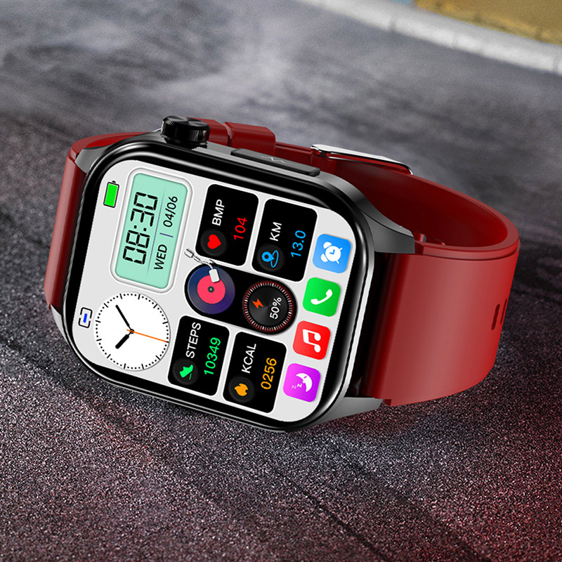 Cross-Border Et580 Smart Watch with Bluetooth Calling, Mini-Games, Heart Rate and Sleep Health Monitoring, and Sports Tracking