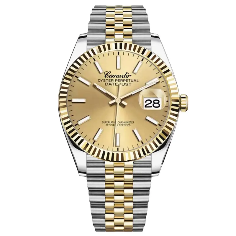 Log hollow fake mechanical watch watch men's luminous calendar waterproof foreign trade cross-border trembles fast hand a generation of hair