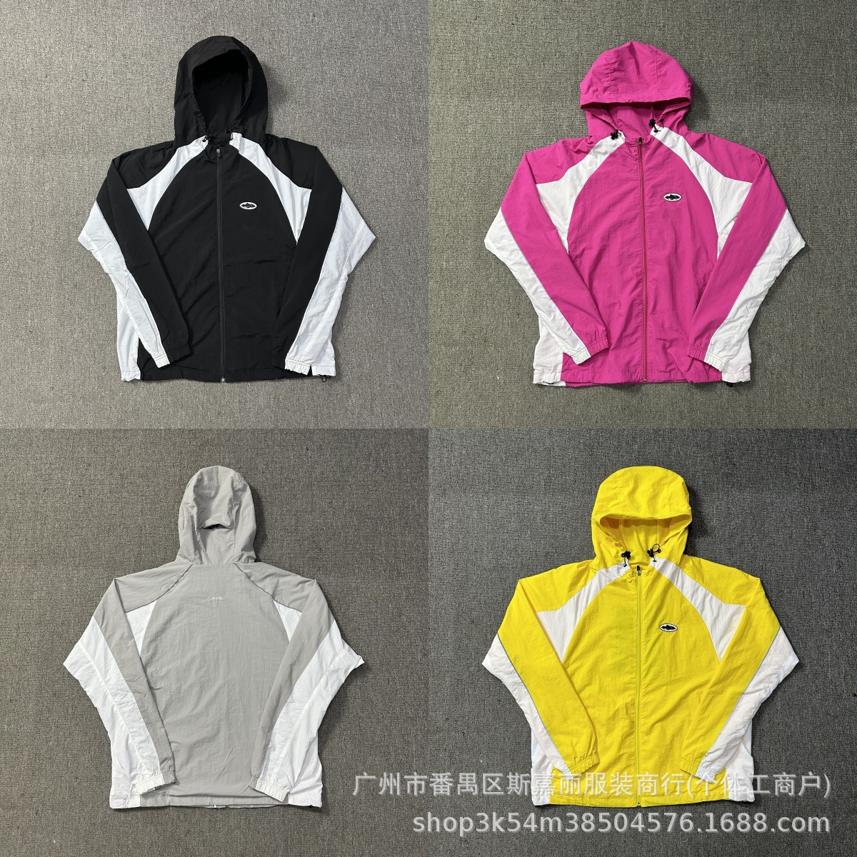 Cross-Border Patchwork Functional Windbreaker Softshell Hooded Jacket Men's Trendy Brand Outdoor Jacket Women's