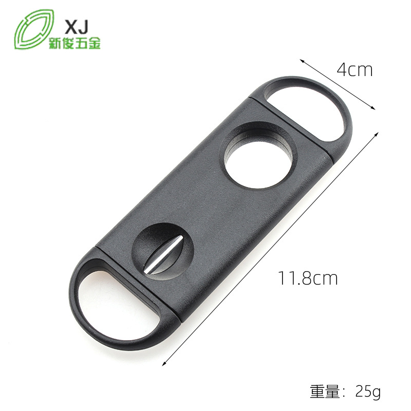 Plastic Cigar scissors drill stainless steel V-shaped Cigar scissors simple portable factory direct supply spot