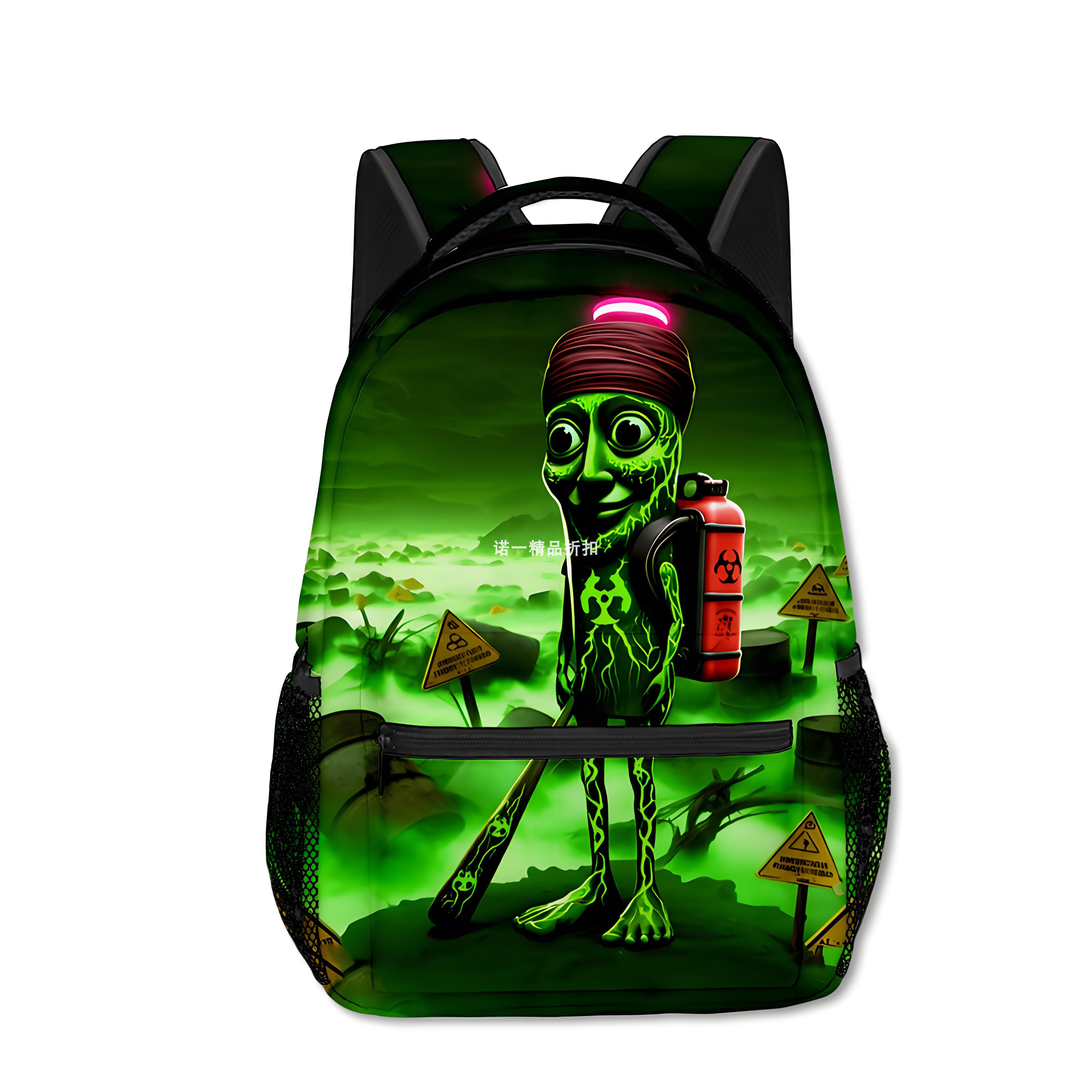 New Product Shanhai Qingjing Wooden Stick-Shaped Backpack for Elementary School Students, Grades 2-4, Spine-Protecting Travel Backpack with Printed Design QC-foto van TAOBAO op Qualit.ly