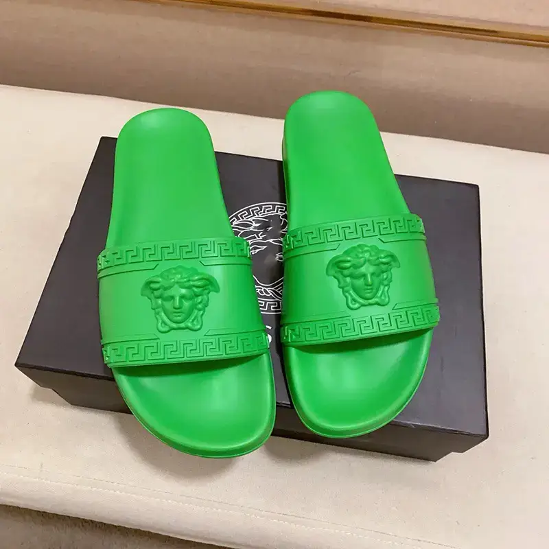 Cambodia Singapore Myanmar high quality Men's Slippers Trendy Brand Beauty Head Slippers plus size Outer Wear Slippers Women