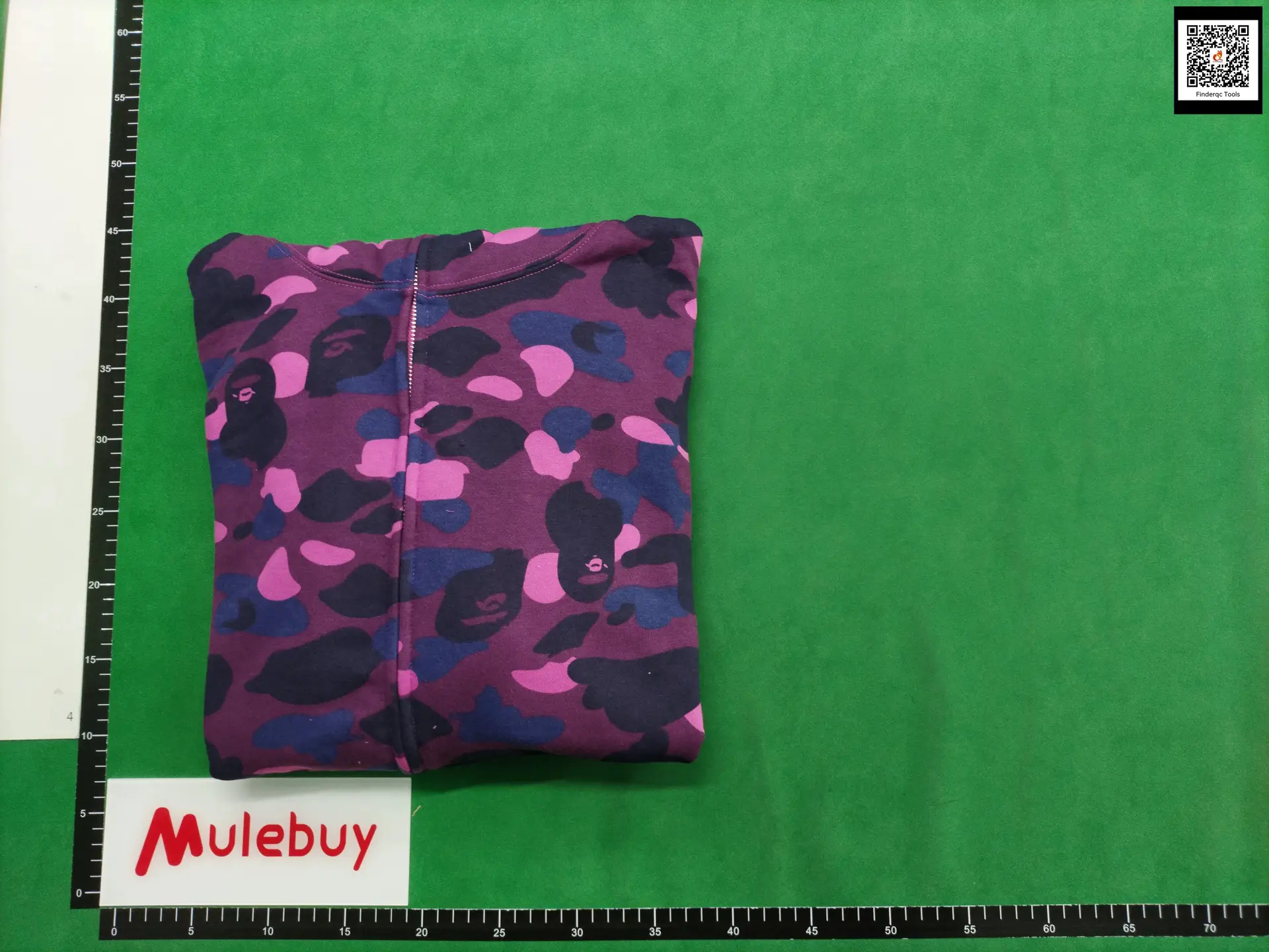 A Bathing Ape Full Zip Hoodie Purple Camo
