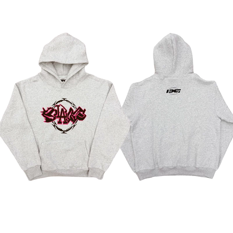 Drain Gang Blade Exer Razorwire Hoodie Retro Printed Co branded Hoodie