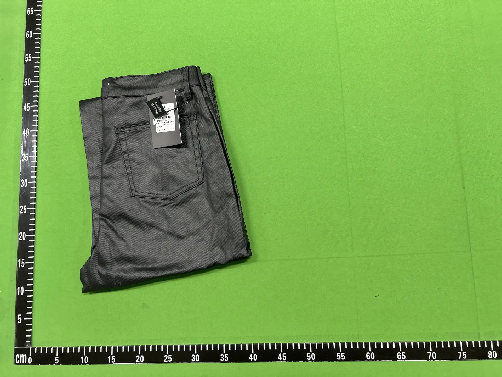 Waxed denim jeans charcoal