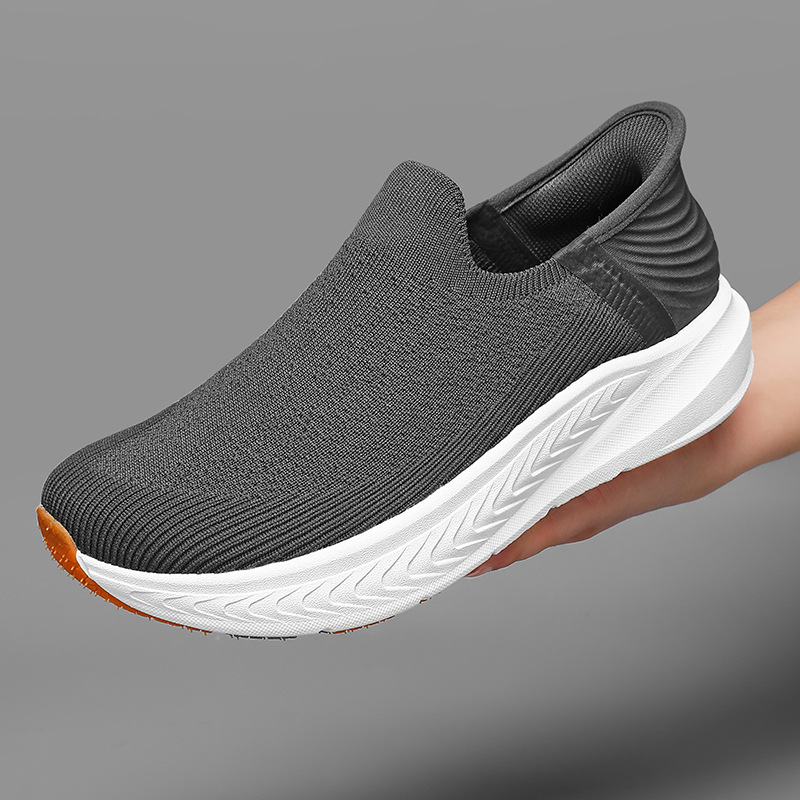 Cross-Border Wide-Toe Slip-On Men's Shoes, Large Size Slip-On Shoes for Middle-Aged and Elderly, Casual Walking Shoes for Men with Big Feet, Shoes for the Elderly