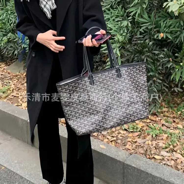 狗牙托特包totebags戈雅女包欧美Y字印花购物袋大容量子母包现货