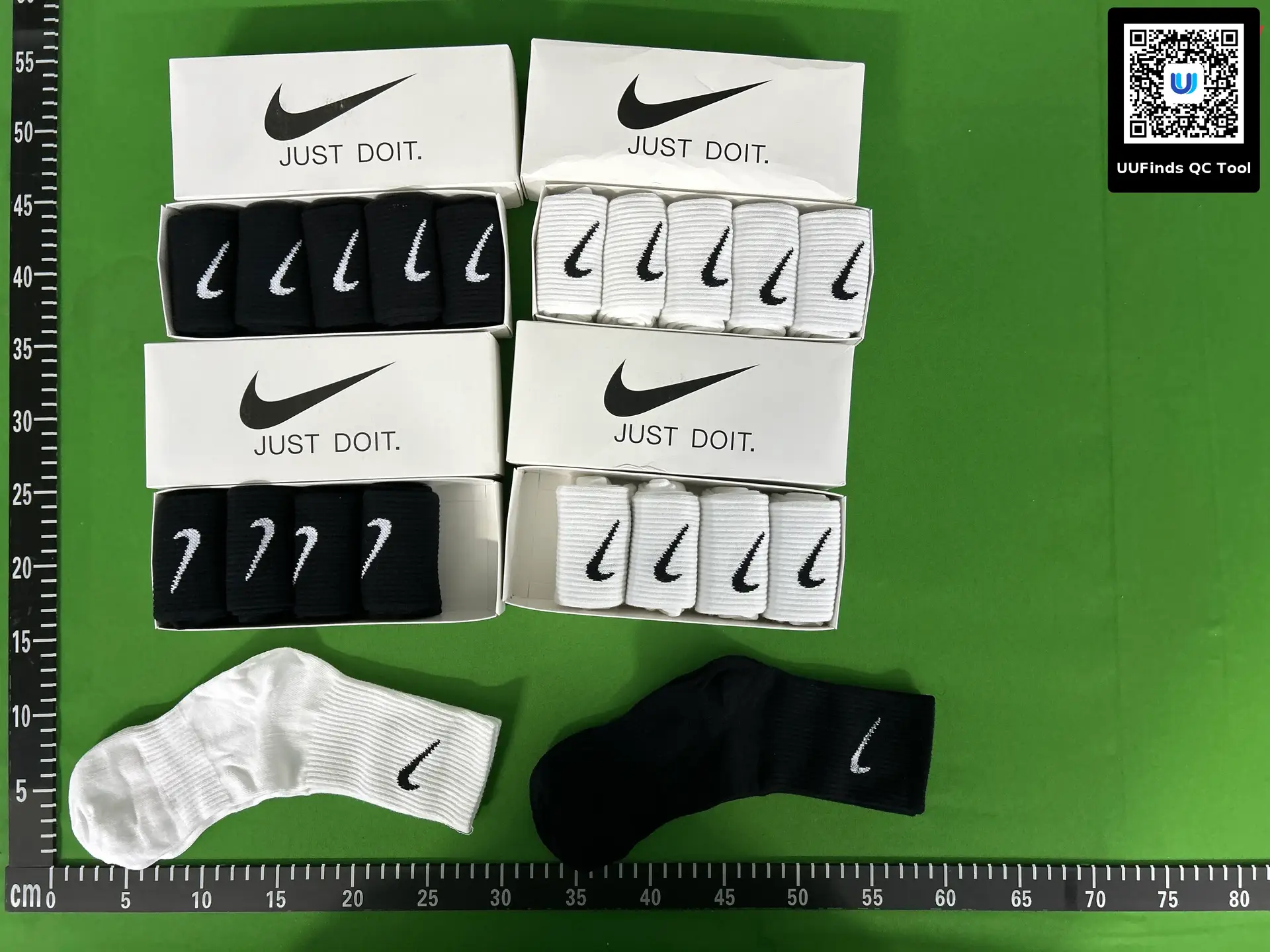 Nike Socks Black White