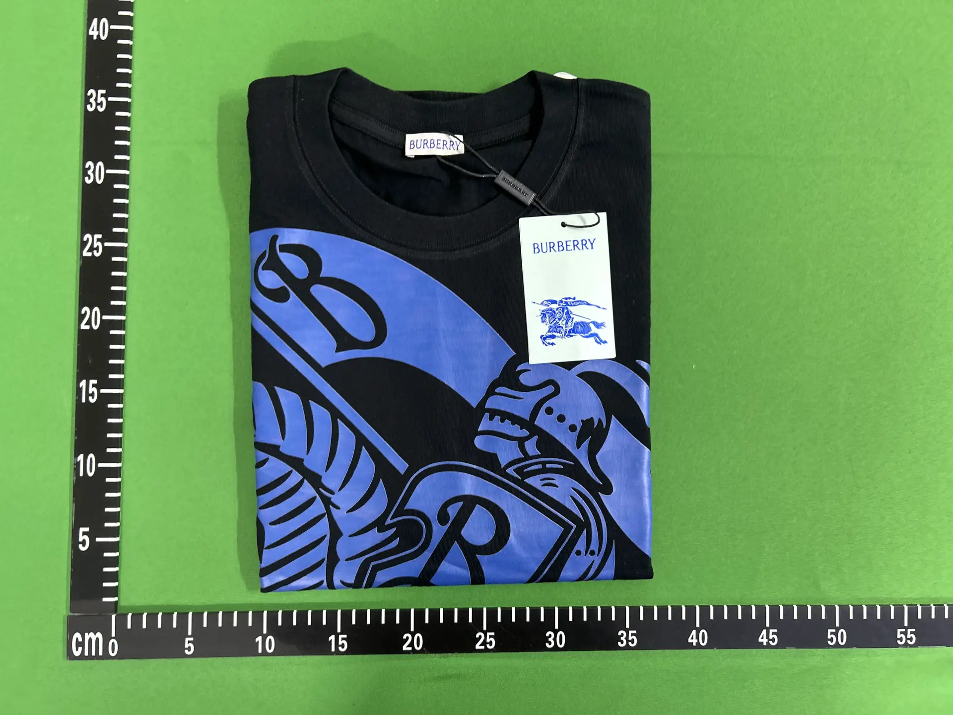 Burberry Black Blue Knight Graphic T-Shirt