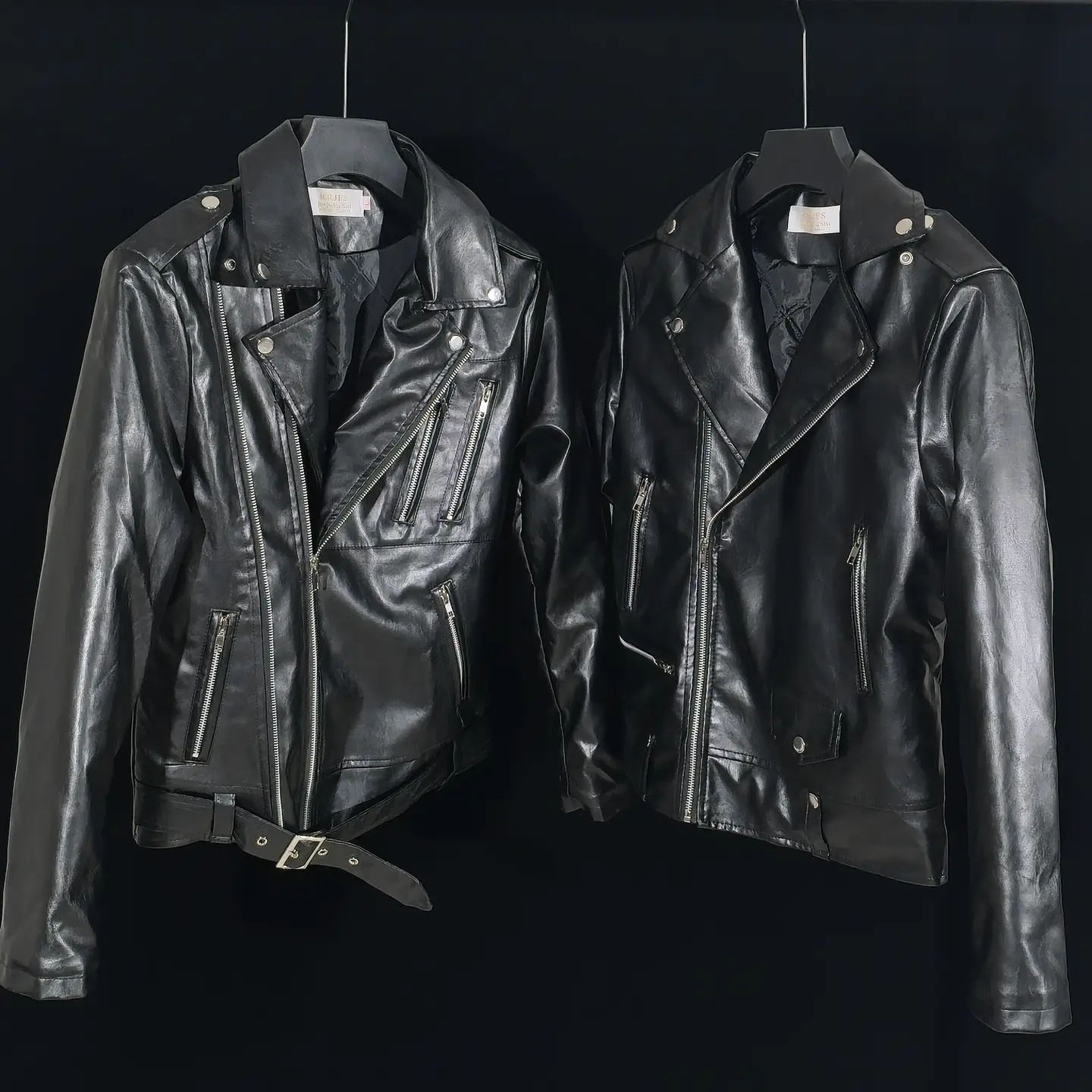 [in Stock] Early Adopter Slp Style Black Leather Jacket High Street Luxury Fashion Versatile Slim Fit Leather Jacket Unisex Trendy
