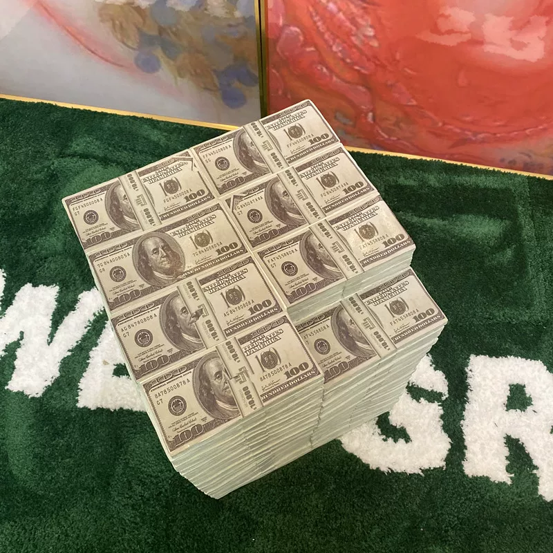 Us Dollar Stool Correct Version Nigo Us Dollar Stool Modern Trendy Home Stool Us Dollar Ornament Resin Low Stool in Stock