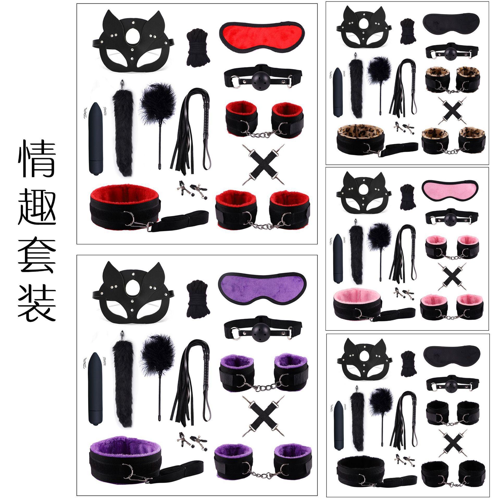 SM Cross-border Foreign Trade Sex Toys Alternative Toys 13-piece Set Bundled Adult Products Flirting suit for Couples