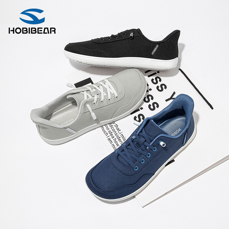 Hobibear Mesh Wide-Toe Shoes Spring & Fall Men's Shoes Low-Top Big-Toe Shoes Walking Sports Shoes Lightweight Casual Shoes Cross-Border