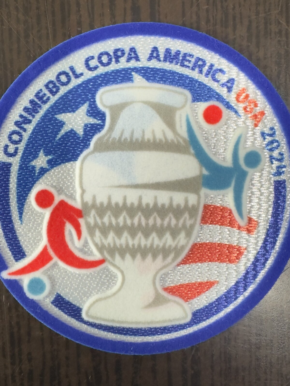 2024 Copa America Armband Argentina Brazil Chile Ecuador Peru Flocking Heat Transfer Badge