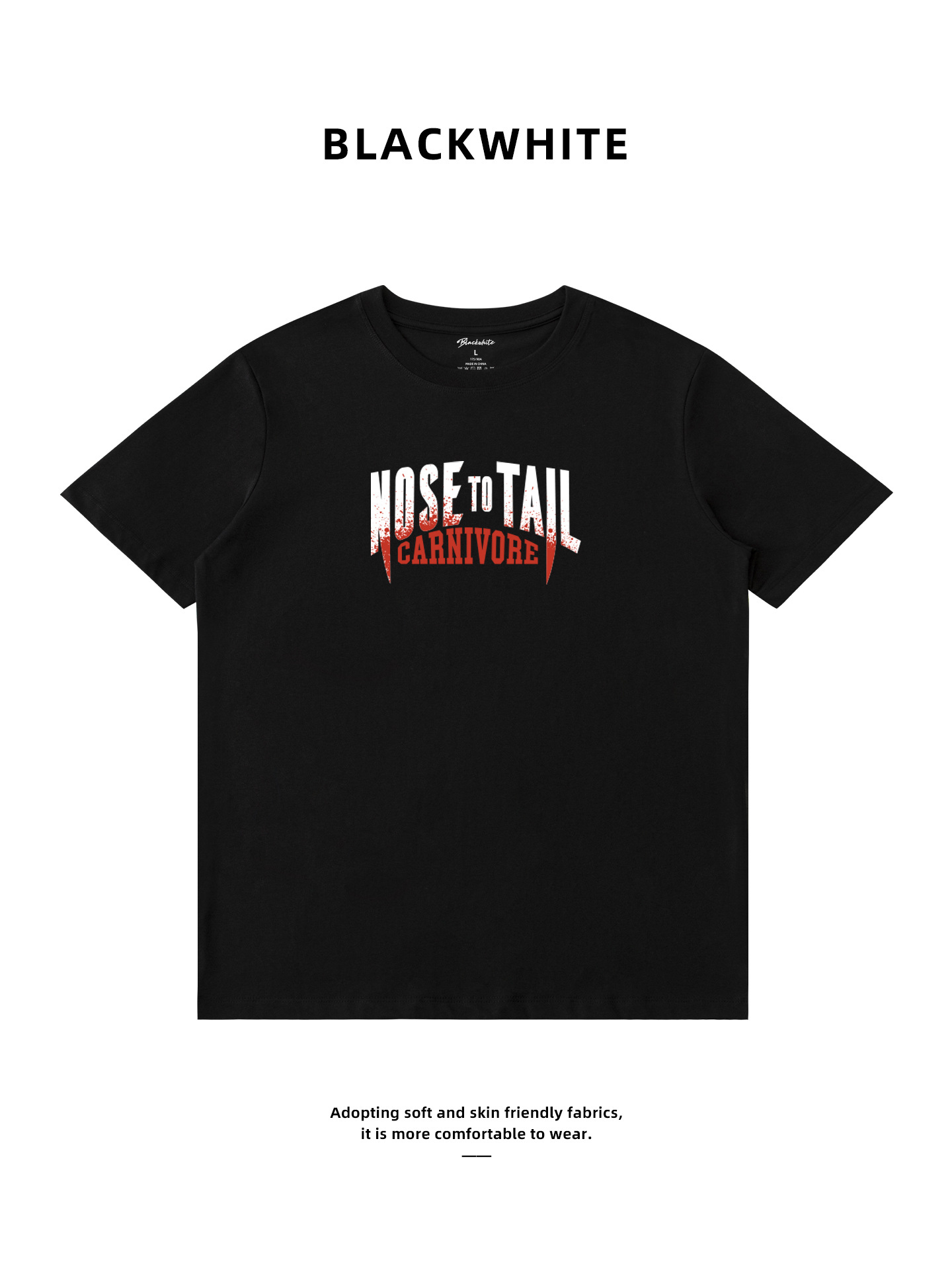 Cool Black Trendy Brand Color-Blocking Artistic English Logo Short-Sleeve T-Shirt 7A Antibacterial Quick-Dry Breathable Summer Top for Men and Women Q06