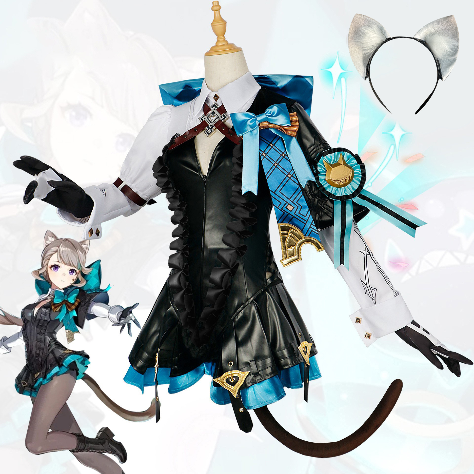 North Water Trade Original God Linette cosplay Costume Fengdan Gemini Game Play Costume Halloween cos Costume