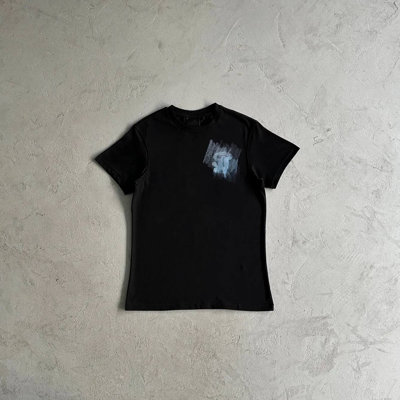 Black T-shirt with graphic print