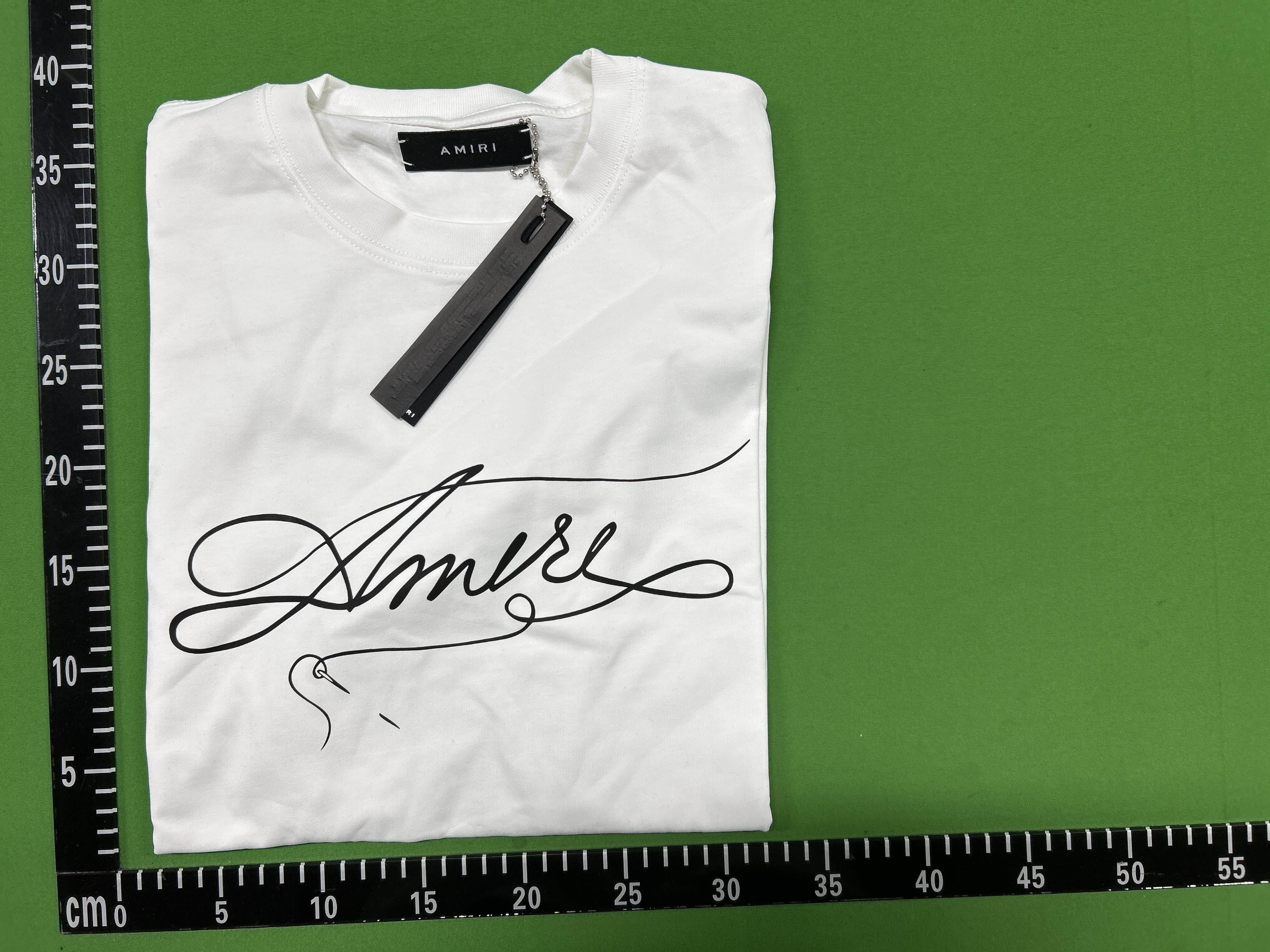 AMIRI White Script Logo Short Sleeve T-Shirt