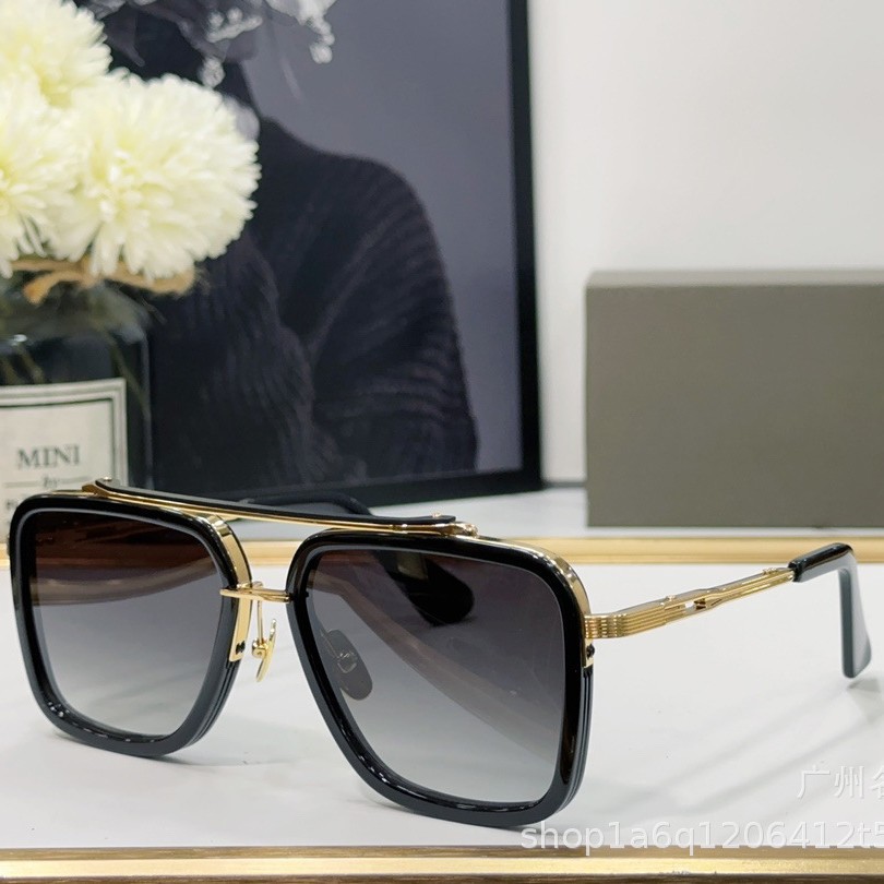 ANDITAGG Sunglasses Men's Trendy Rectangular Heavy Industry UV Resistant Uv400 Sunglasses Retro Fashion DTS135 Foto QC de 1688 na Qualit.ly