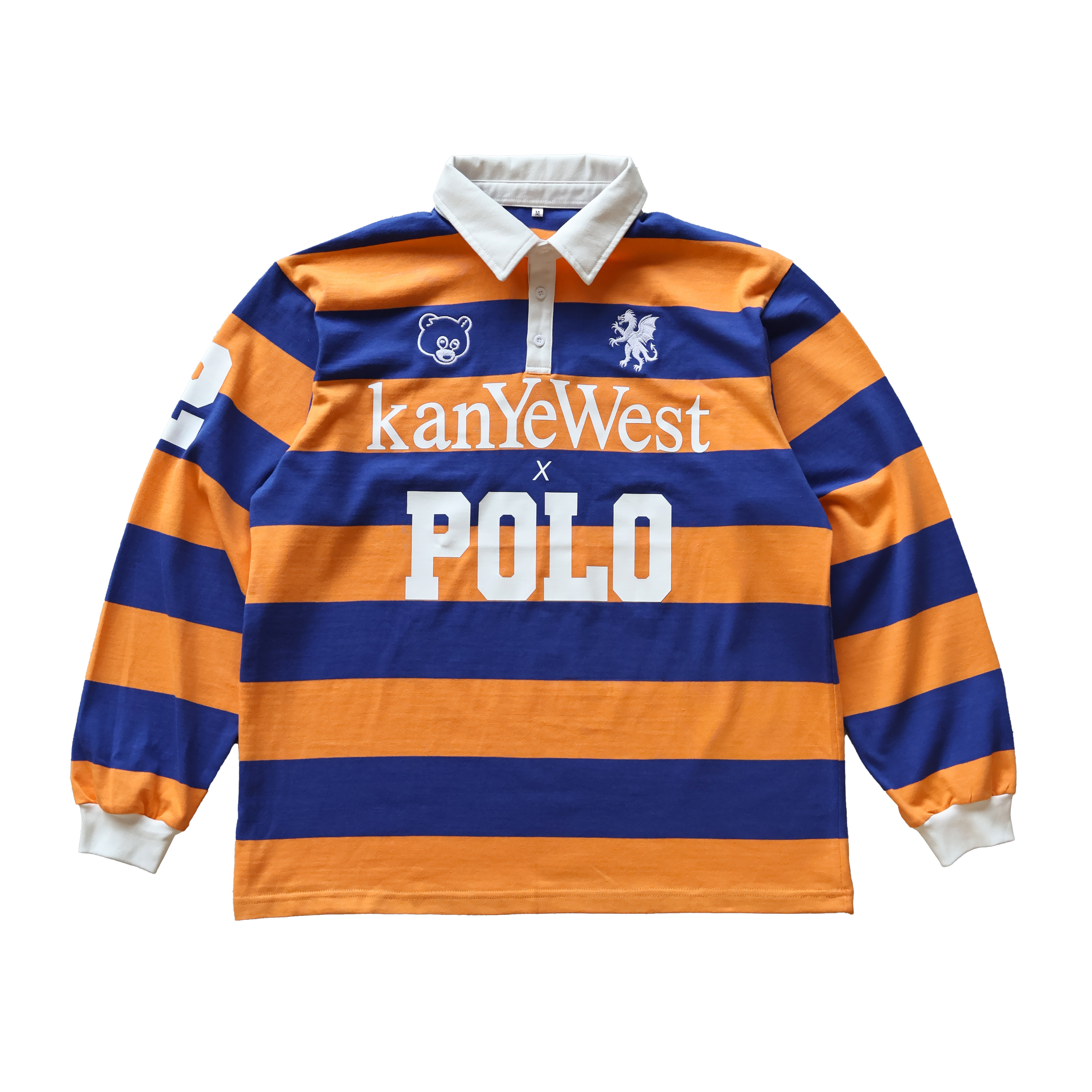 Vintage Stripe Color Blocking Polo Retro Contrast Stripe POLO Embroidered Print Foto QC de TAOBAO na Qualit.ly
