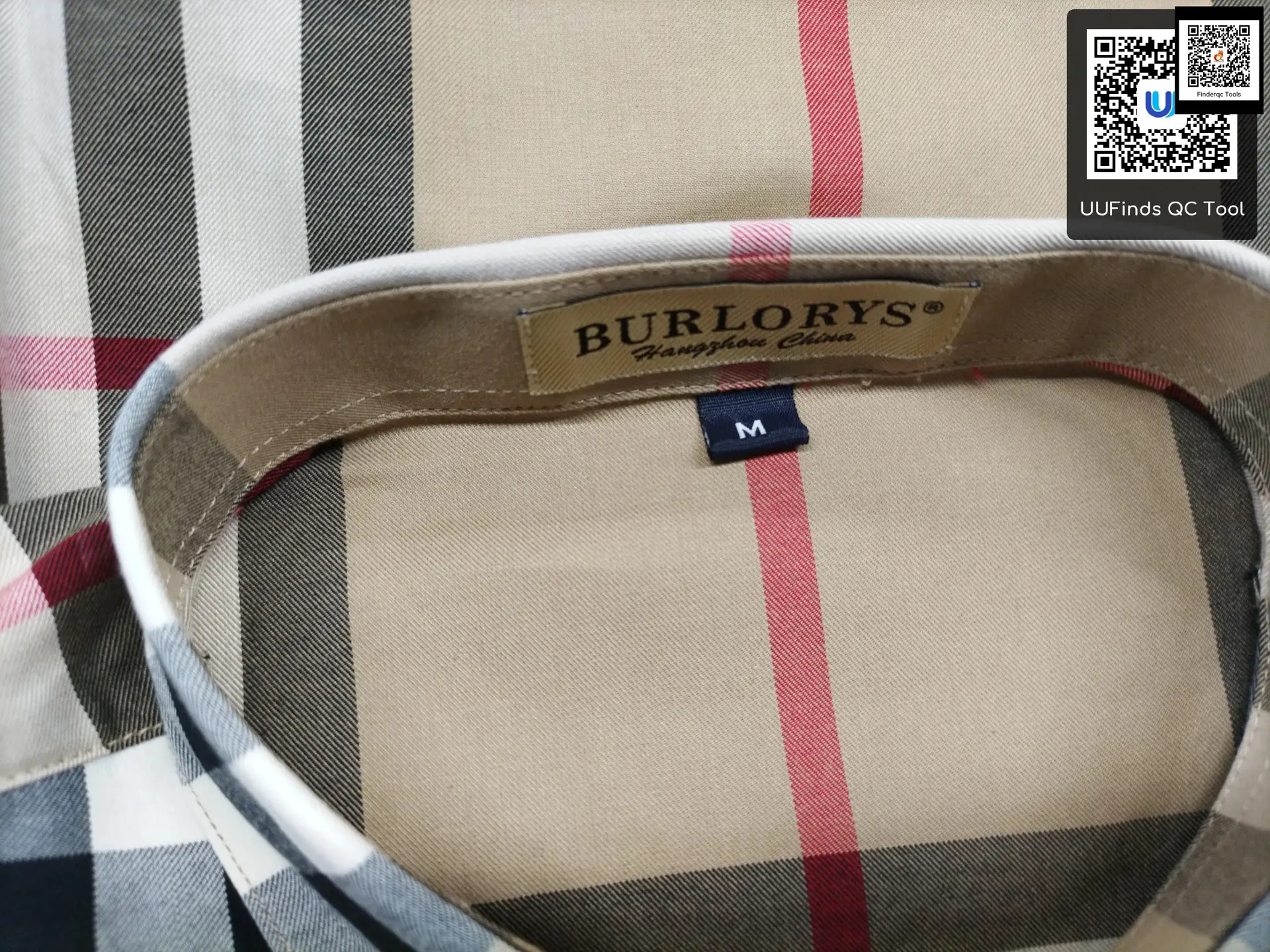 Burlory's Plaid Shirt Beige