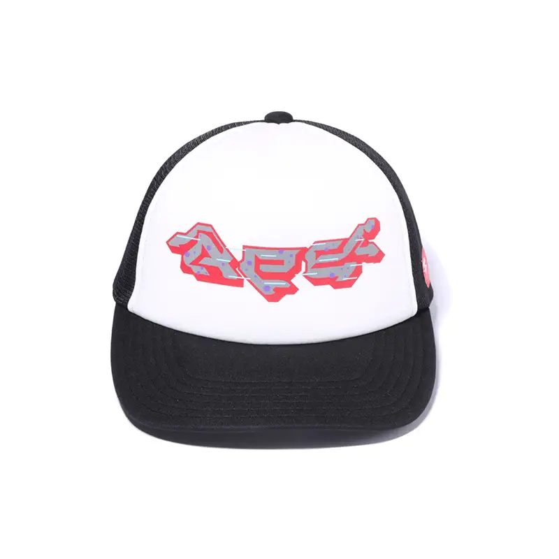 Bape Accessories Contrast Color letter Print Mesh Patchwork Peaked Cap Baseball Cap 180015I