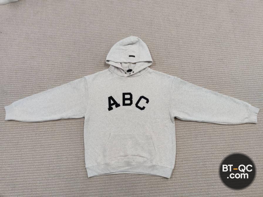 Fear of God Essentials 7th Collection ABC Hoodie Light Grey QC