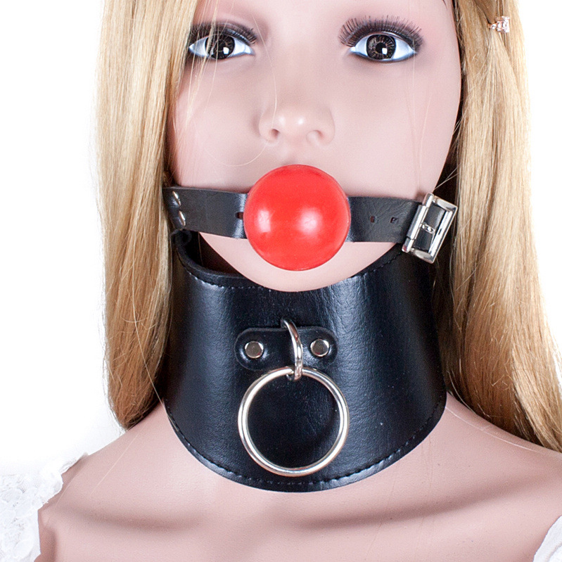 Eslecheng sexy black beauty neck sheath mouth ball silicone mouth plug mouth Cup training gag supplies factory wholesale
