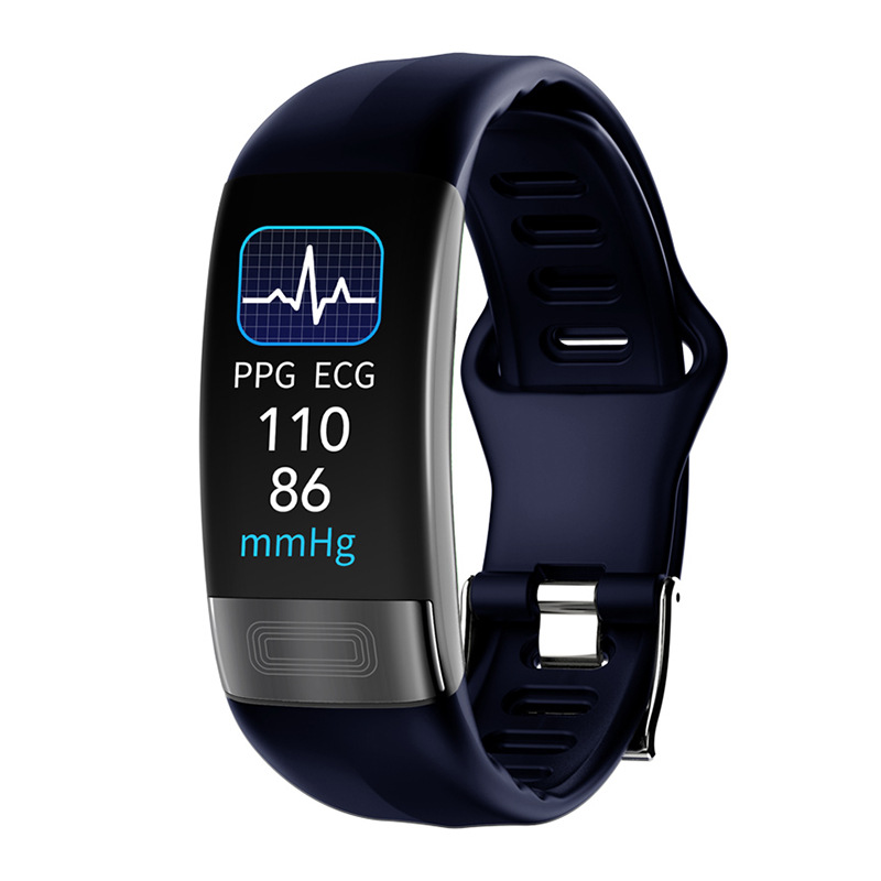 Cross-Border P11Plus Smart Bracelet with Ecg, Body Temperature, Heart Rate, Blood Oxygen, Sleep Monitoring, Exercise Tracking, and Step Counting Sports Watch