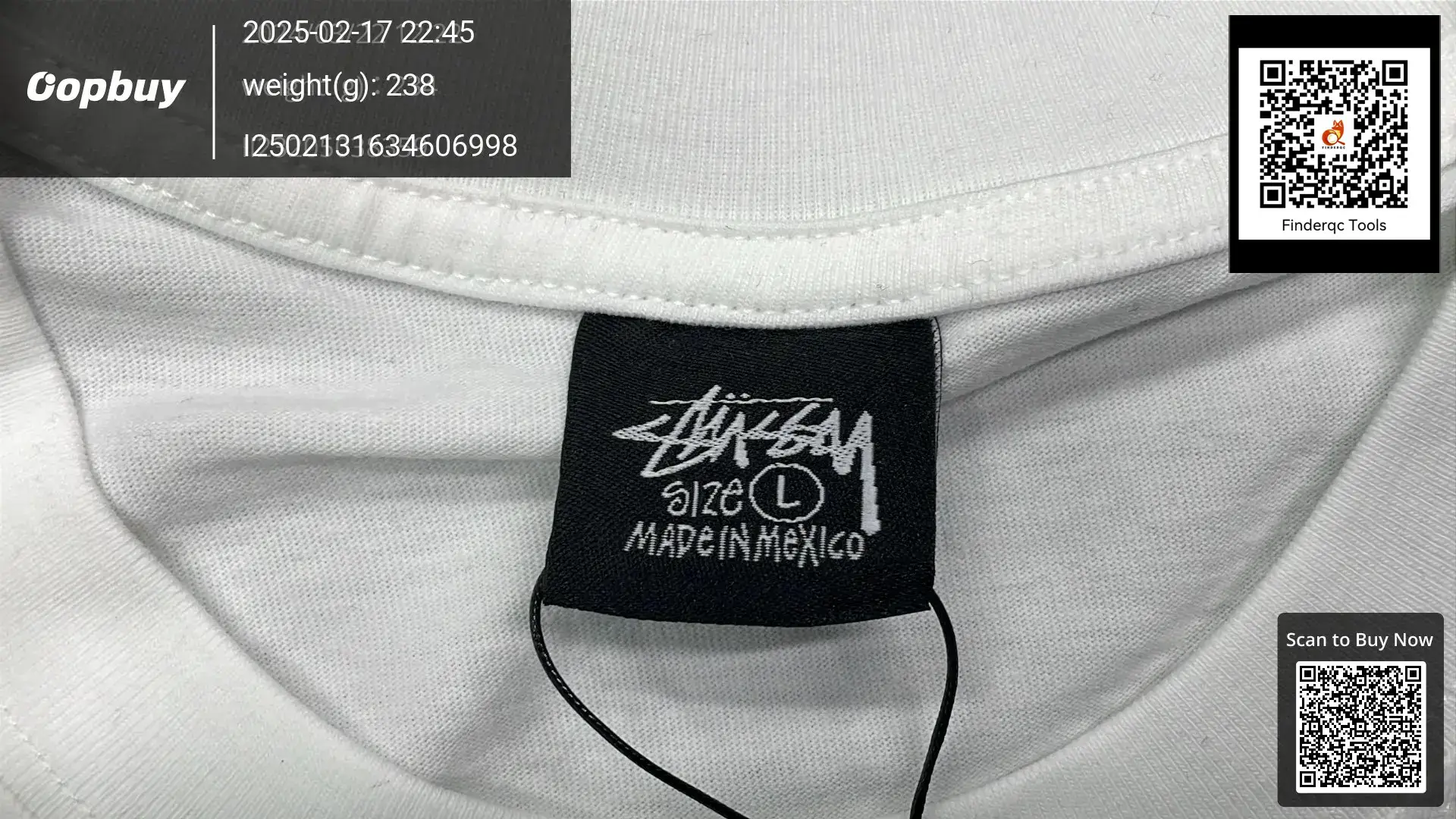 STUSSY Short-sleeved T-shirt Black and White Collection