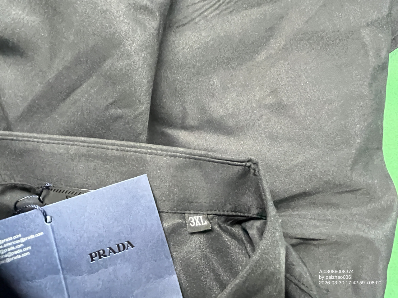 PRADA Men's Black Long Sleeve Shirt QC